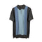 Textured short sleeve polo shirt